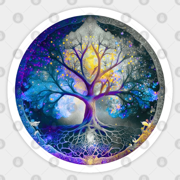 Tree of Life, A Mystical Symbol Sticker by Dream and Design